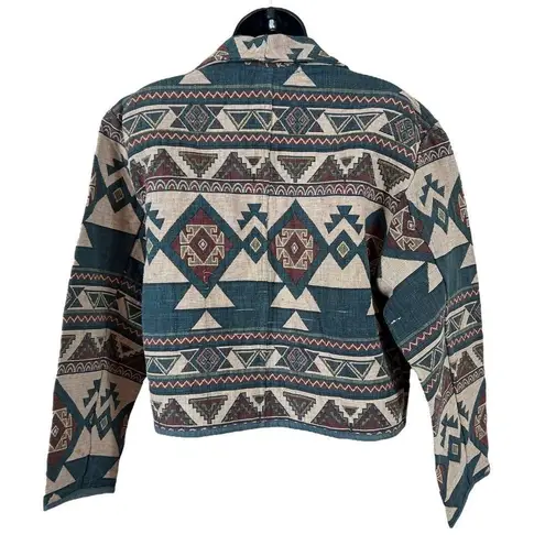 Vintage Flashback Southwestern Tapestry Bolero Jacket Size M