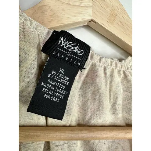 Mossimo Womens Y2K Floral Paisley Tank Top Size XL Boho Hippie Gypsy Brown