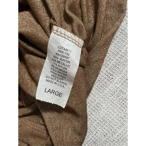 Vintage One West Brown Gold Top Large