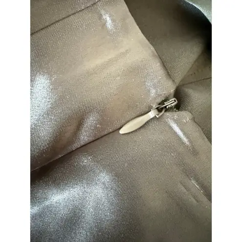 LATTELIER Copper Brown Pencil Slip Skirt Size Small