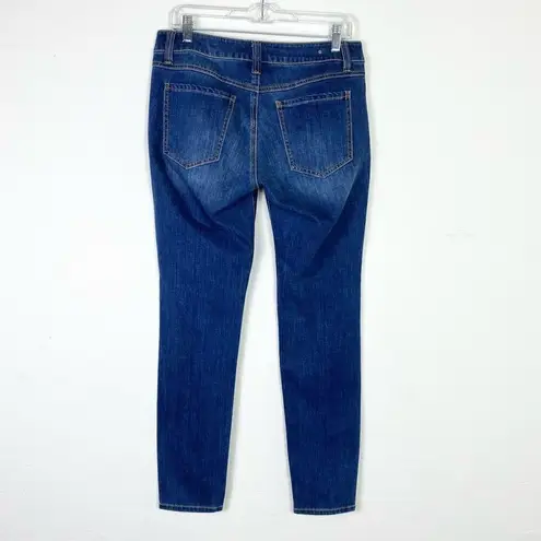 CAbi  Ruby Dark Wash Low Rise Skinny Jeans Style #750 Size 8