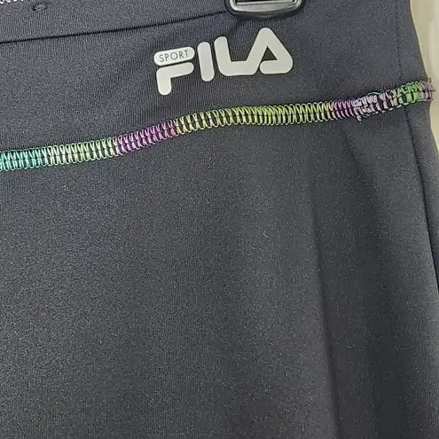 FILA  Sport Pop Stitch Skort black colorful stitching medium