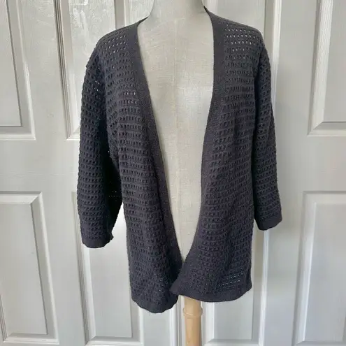 Akemi + Kin  grey cut out cardigan sweater