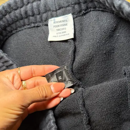 Vetements Black Jogger Sweatpants Pret