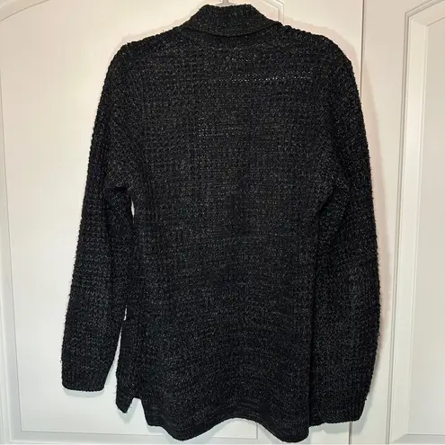 River Island  Knit Cardigan Black Cotton Blend Size: XXS