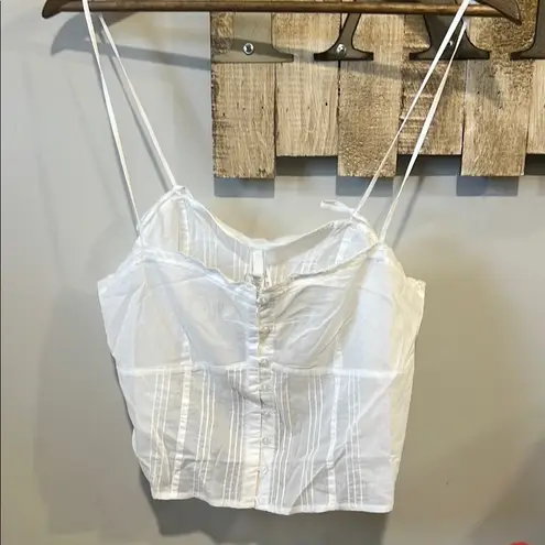 SKIMS White Fitted Bustier Camisole