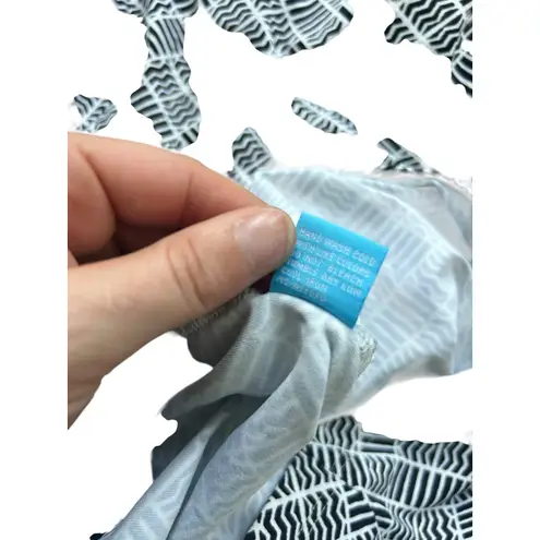 J. McLaughlin Catalina Cloth Long Sleeve Geometric Print Tunic Top Shirt Size S