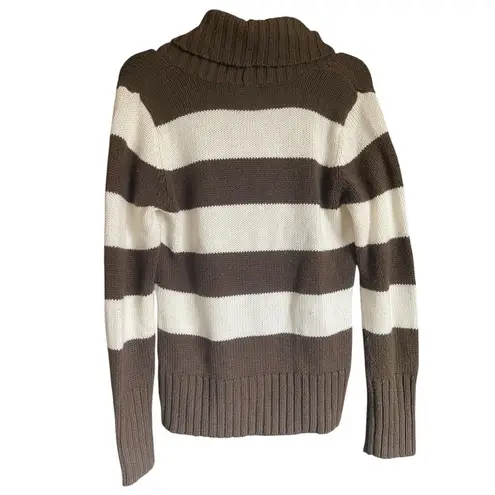 Arizona Vintage/Y2K Brown & White Striped Sweater Size XL