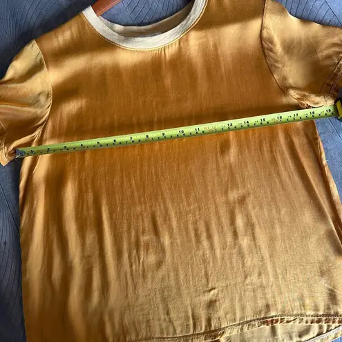 Nation Ltd . Marie Sateen Boxy Tee in Turmeric Women’s size XS