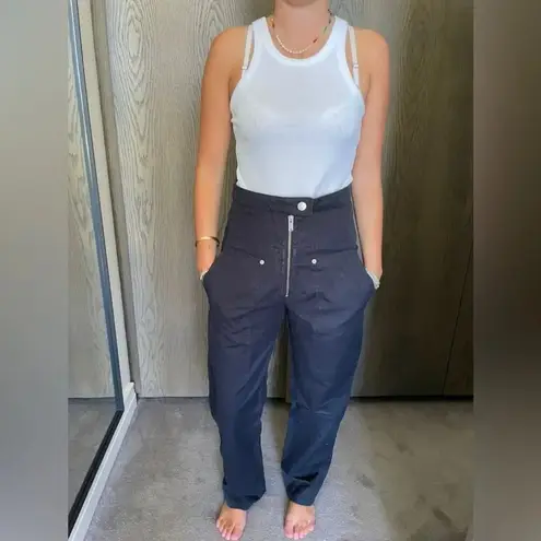 Isabel Marant Etoile Phil zip Patch Pocket Pant Size 34 US6 Faded Night