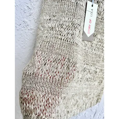 NWT Story Of Love Sleeveless Wool Alexi Tank Sweater Cream Women's One Size/ S
