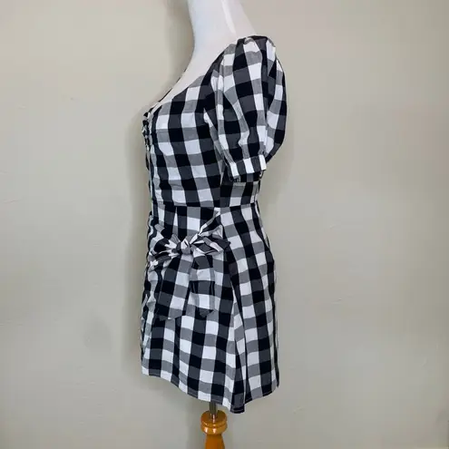 Nightwalker Black White Checker Dress Sz Small