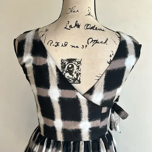 Marc by Marc Jacobs Checkered Print Fit And Flare Dress Size 0