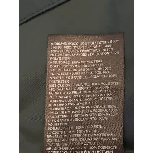 Burton Jacket Womens Small Blue Floral Living Lining Thermolite Hooded Snowboard