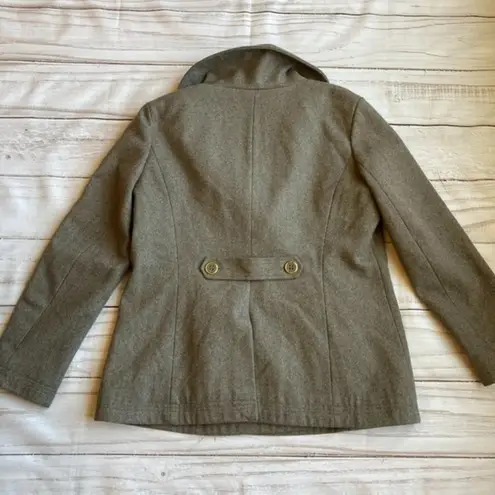 New York & Co. Wool Blend Double Breasted Winter Peacoat Size L