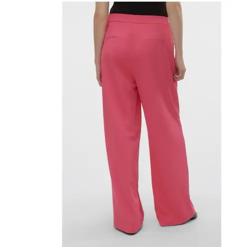 VERO MODA NEW Charity Wide Leg Pants Color: Raspberry Sorbet