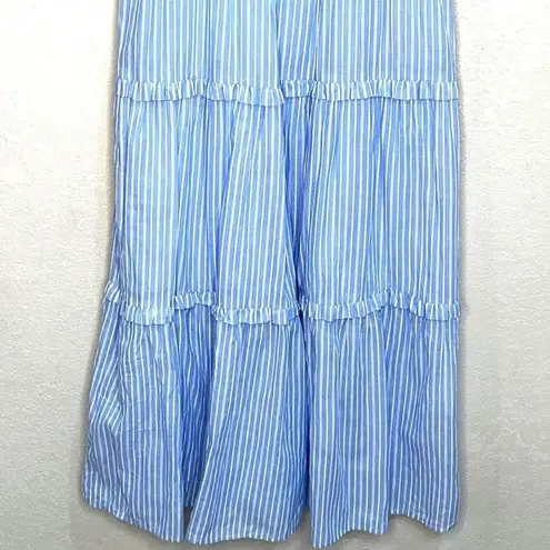 Gal Meets Glam Courtney Striped Midi Maxi Dress Size 14