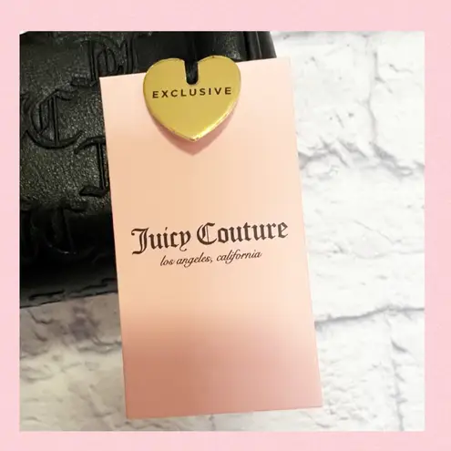 Juicy Couture  Bling Bling Barrel Handbag Black Gold Chain Bling “JUICY” Logo