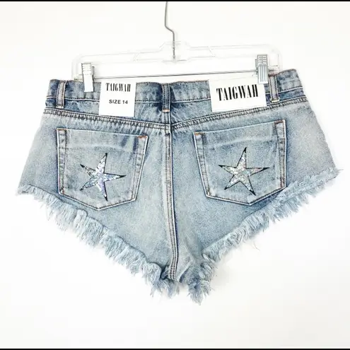 LF NWT  Taigwah Star and Moon Denim Shorts