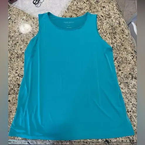 Susan Graver Teal Sleeveless Top size Xl