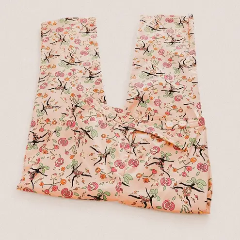 Tibi Quirky Fun Y2K Boho “Dancing Women” Print Pants – Novelty Graphic (Size 4)