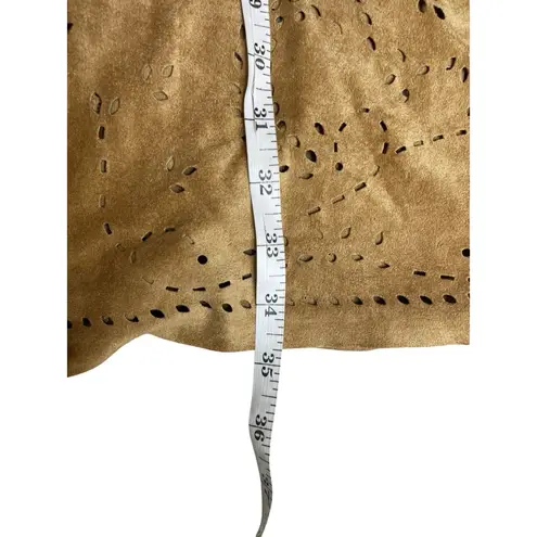 Avenue Vintage Suede Long Skirt Fall Cut out detail Women size 14 / 16