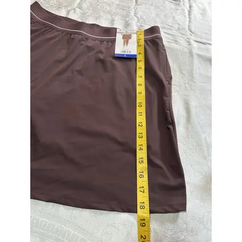Soybu Women's Regular Sport skort in a deep purple/brown color, size Large