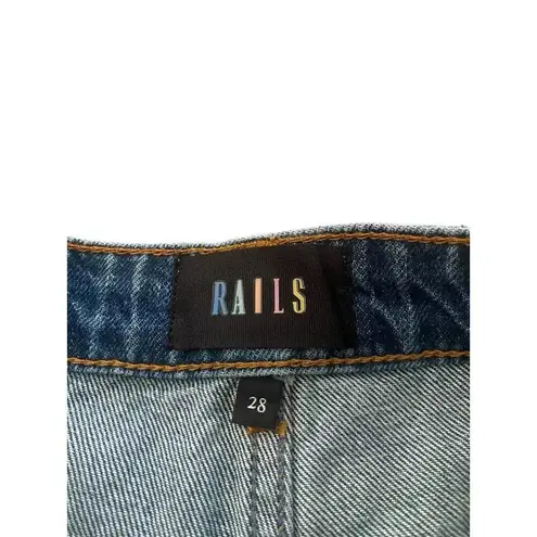 Rails  Blue The Hermose Relaxed Midi Shorts Size 28