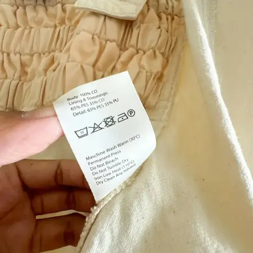 Nanushka Sally Denim Creme Midi Dress XS