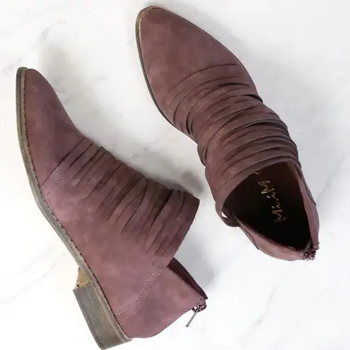 New MI.IM ANASTASIA SHREDDED ANKLE BOOTIE 8.5 M Purple