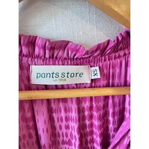 Pants Store Zoe Pleated Mini Dress in Purple/pink Size XSmall Purple