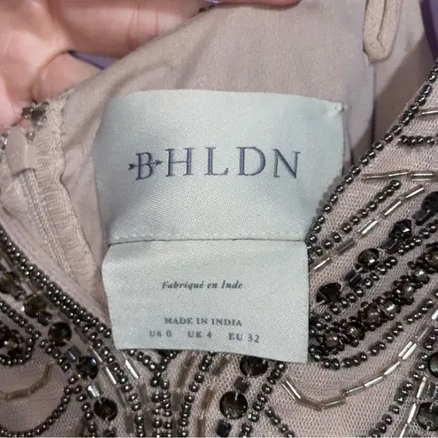 BHLDN Anthropologie Vilette Embellished Maxi Dress Women Size 0 Formal Prom Boho