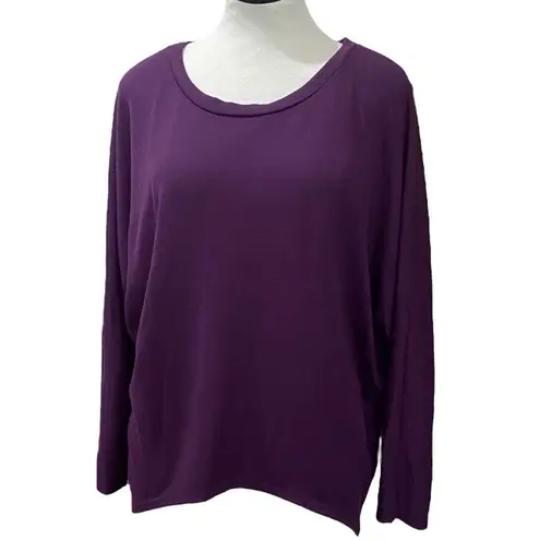 Zanzea Oversized Batwing Lightweight Pullover Sweater Size Large Purple