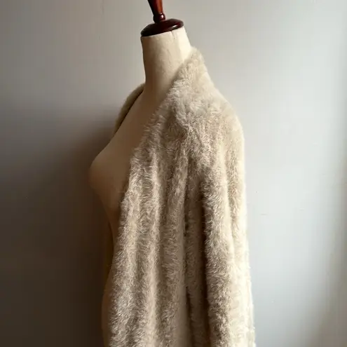 She & Sky Fuzzy Cream Cardigan