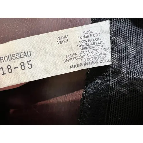 Vintage Bendon Lingerie Trousseau Black Lace Garter Belt Suspender LGE Size undefined