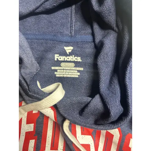 Fanatics Womens Red Sox Baseball Hoodie Sweatshirt MLB Navy Blue XL/TG