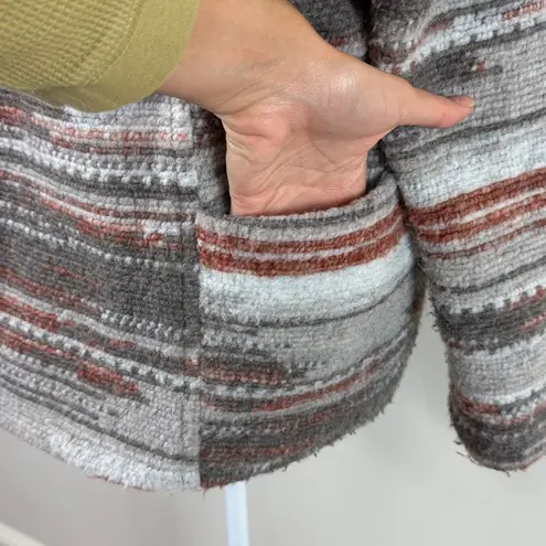 prAna Arria Wool Blend Marble Chunky Knit Collared Jacket Size Small