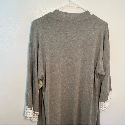 Angel Maternity Birthing and Nursing Robe Heather Gray Size undefined