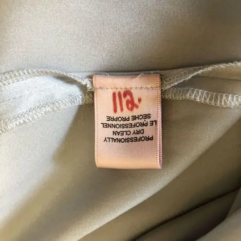 Rebecca Taylor Grey Silk Embellished Beaded Bib Collar Y2K Mini Dress