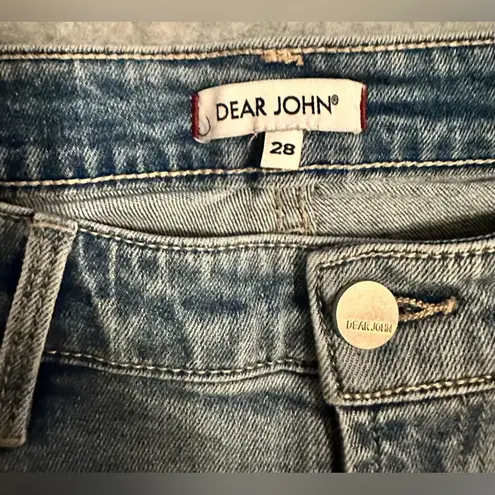 Dear John  distressed Erin slim straight jeans size 29