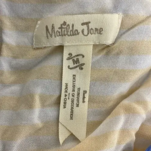 Matilda Jane On My Mind Stripe & Floral Tank Top Womens Size Medium
