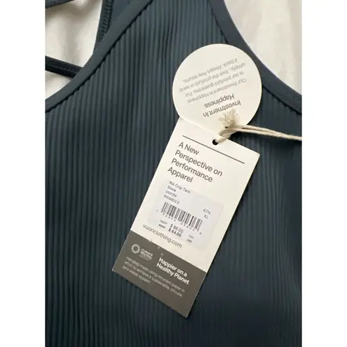 Vuori Women’s Rib Crop Tank Cropped Athletic Top Color Stone XL New w/tag