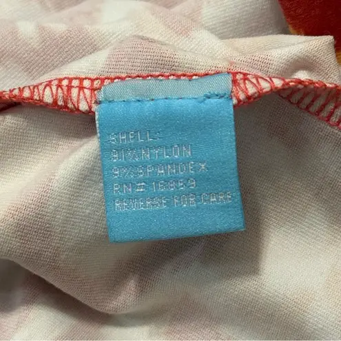 J. McLaughlin Women’s Size L Orange Coral Ikat Scroll Catalina Cloth Mia Dress