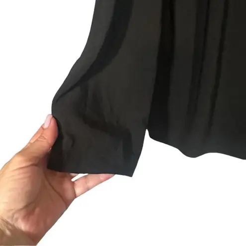 Halogen  Black Tie Knot Front Long Sleeve Dressy Formal Blouse Women Sz 3X