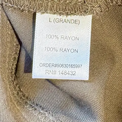 Carly Jean Los Angeles Carly Jean LA Lightweight Duster Trench Jacket Olive Green Size Large π