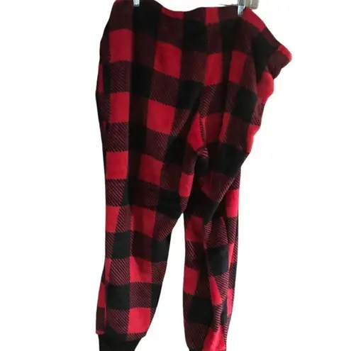 secret treasures Buffalo Plaid Fleece Pajamas Size 3X