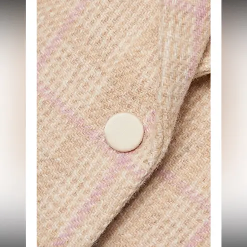 Love Shack Fancy  Denzel Checkered Houndstooth Wool Blazer