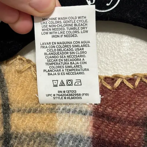 Woolrich Plaid Flannel Shawl/Wrap Scarf - One Size