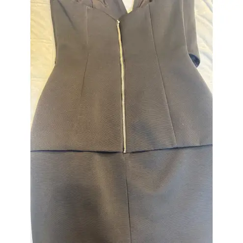 Finders Keepers Women's Strapless Dress Gray Fitted Mini Party Cocktail Size S