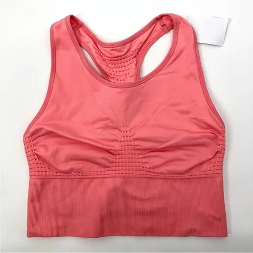 Sweaty Betty Stamina Longline Racerback Sports Bra in Pink Blush NEW Size 0-2 XS